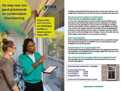 Foto bij onze folder met een stappenplan om uw woning te verbeteren