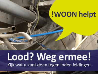 Foto met link naar info op site !WOON over loden leidingen