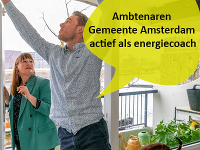 Ambtenaren Gemeente Amsterdam actief als energiecoach